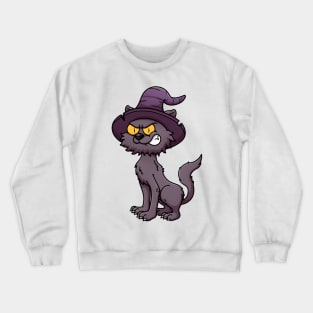 Scary Black Cat Crewneck Sweatshirt